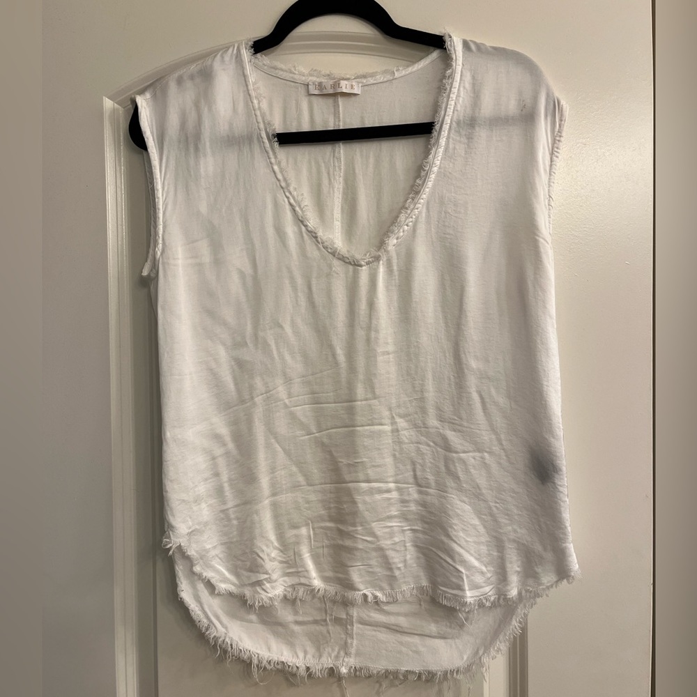 Karlie White Satin Top